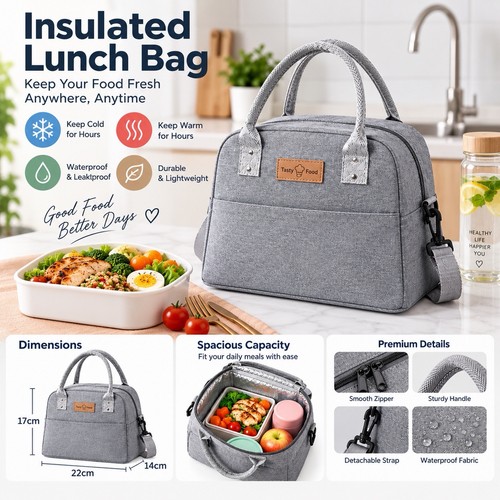 Insulated lunch bag - bag, for