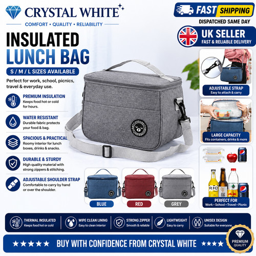 Large insulated lunch - large, bag