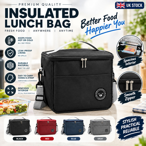 Large insulated lunch bag - large,