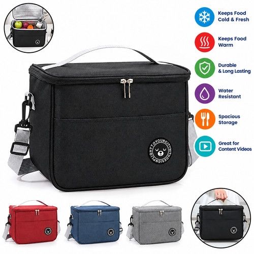 Large insulated lunch bag - insulated,