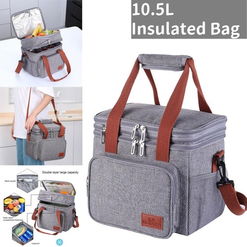 Large insulated lunch bag - insulated,